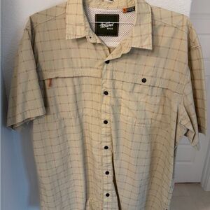 Howler Brothers Men's Beige Checkered Shirt